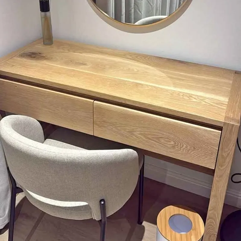 Compact oak desk