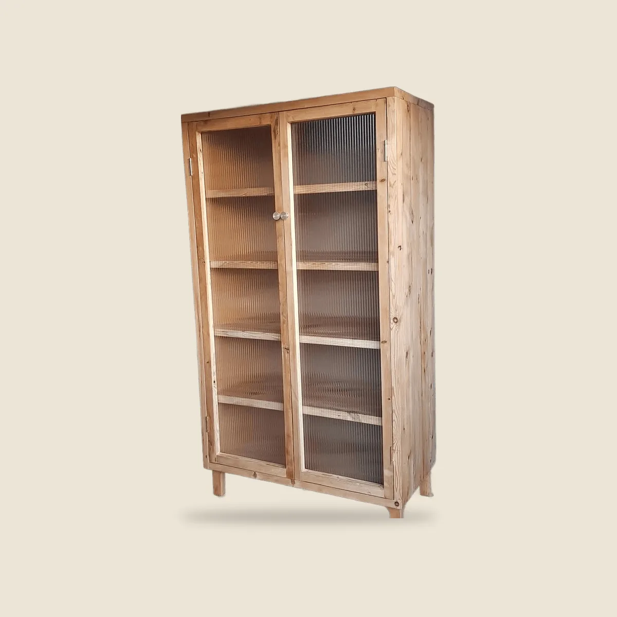 Oregon pine display cabinet